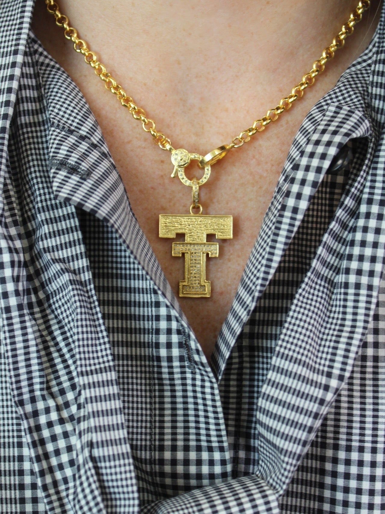 Texas Tech Diamond Pendant
