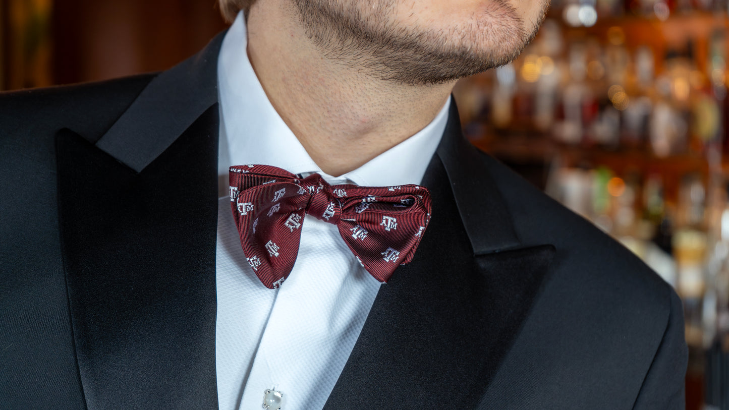 Texas A&M Men's Silk Bow Tie
