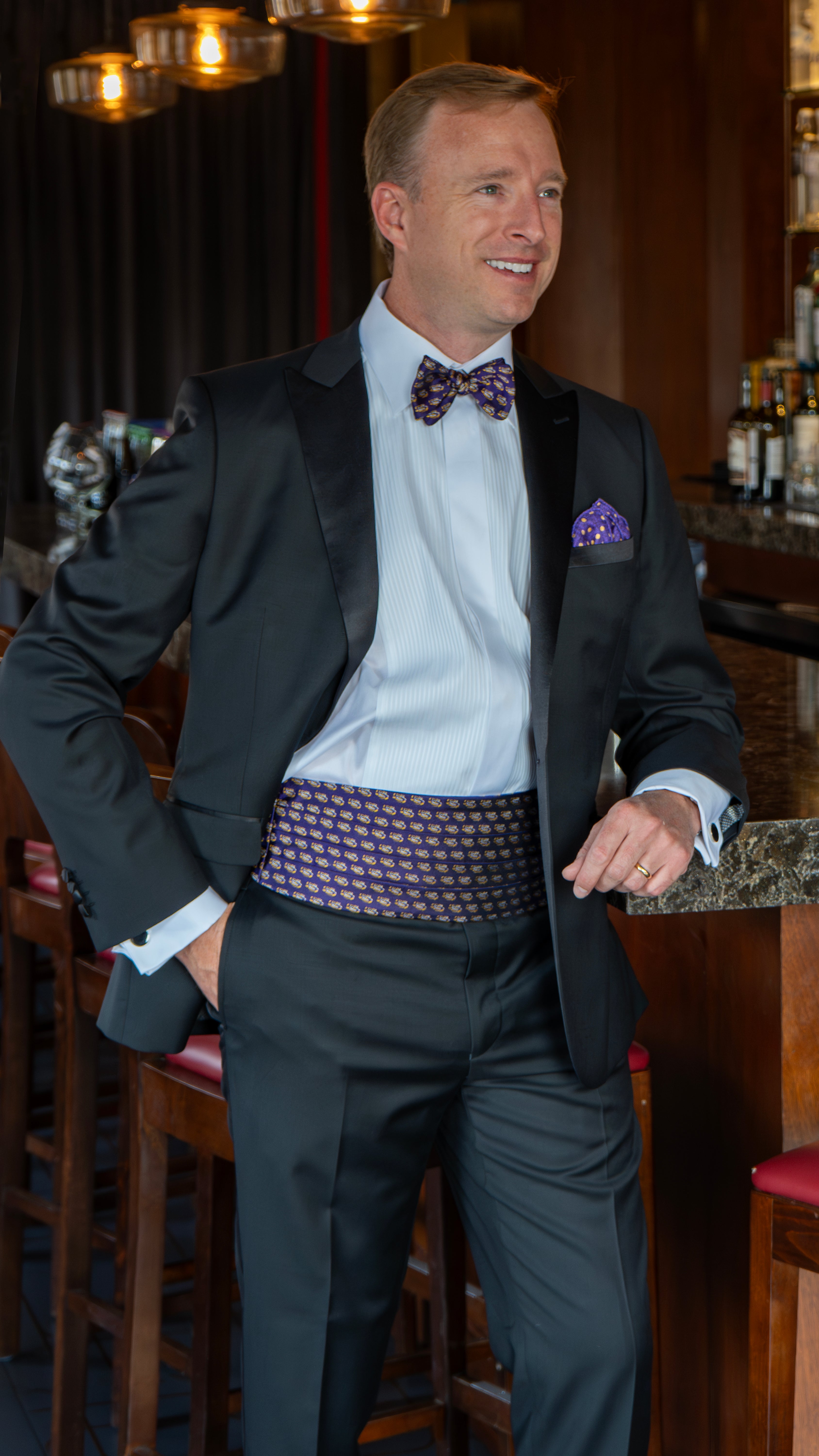 LSU Silk Pocket Square – FOSTER