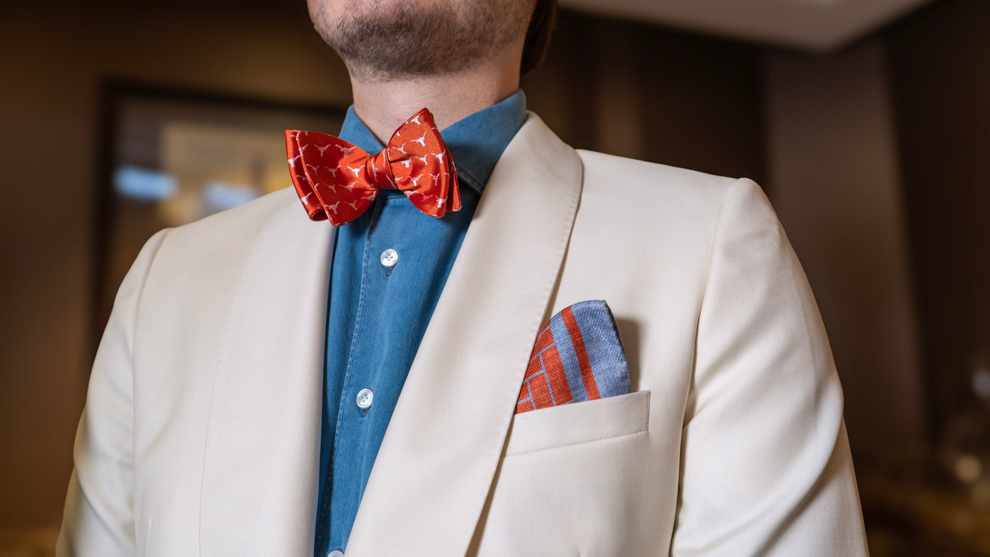 UT Longhorn Men's Silk Bow Tie