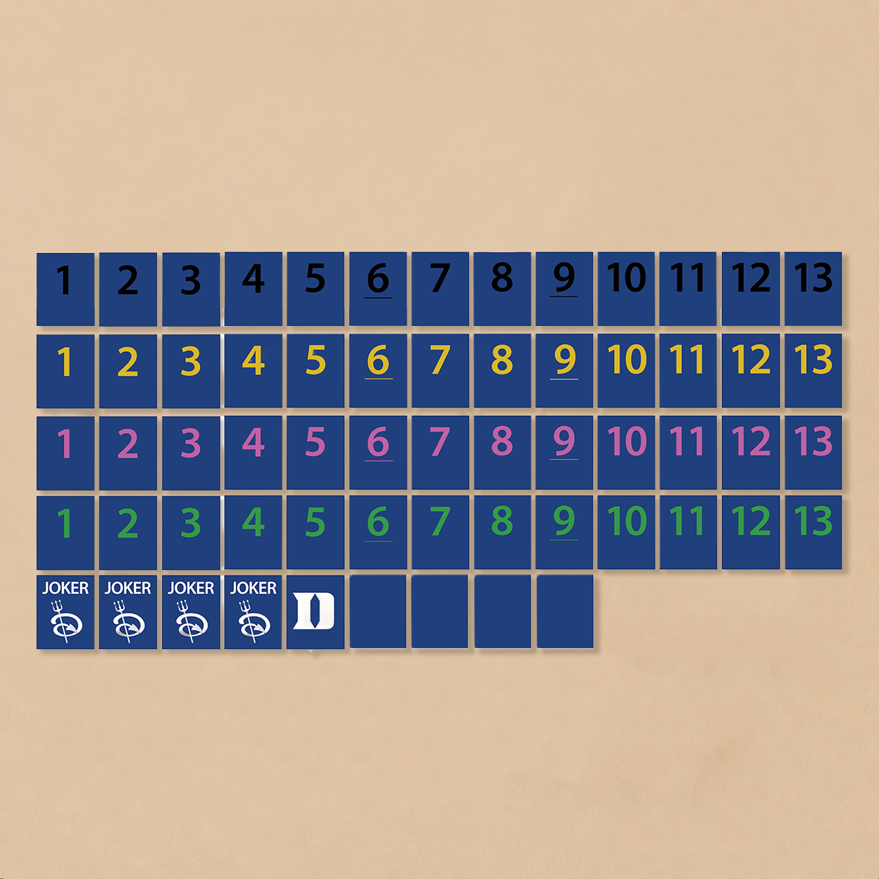 Duke® Collegiate Rummy Tile Game