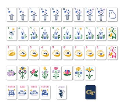 Georgia Tech Mahjong Tiles