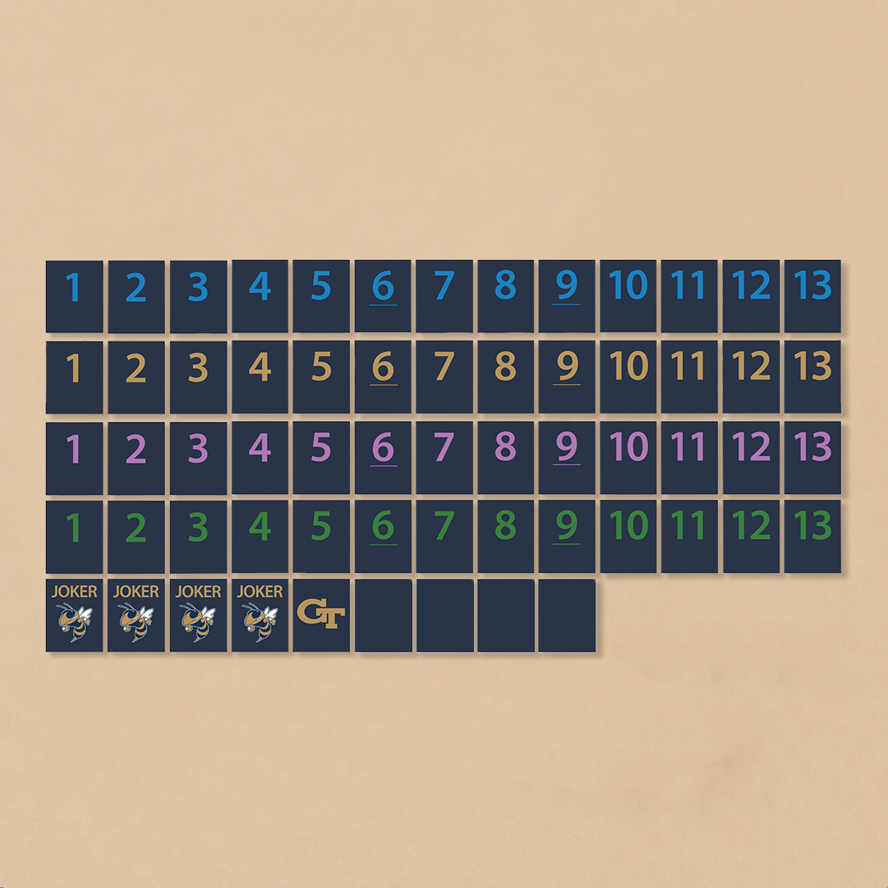 Georgia Tech® Collegiate Rummy Tile Game