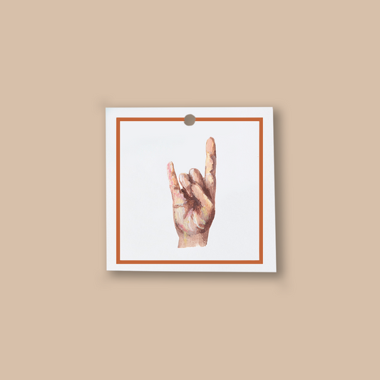 UT Texas Hook 'Em Gift Tag Set
