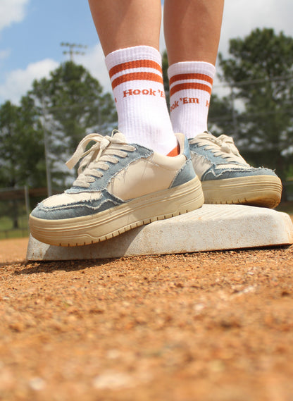 University of Texas Retro Crew Socks