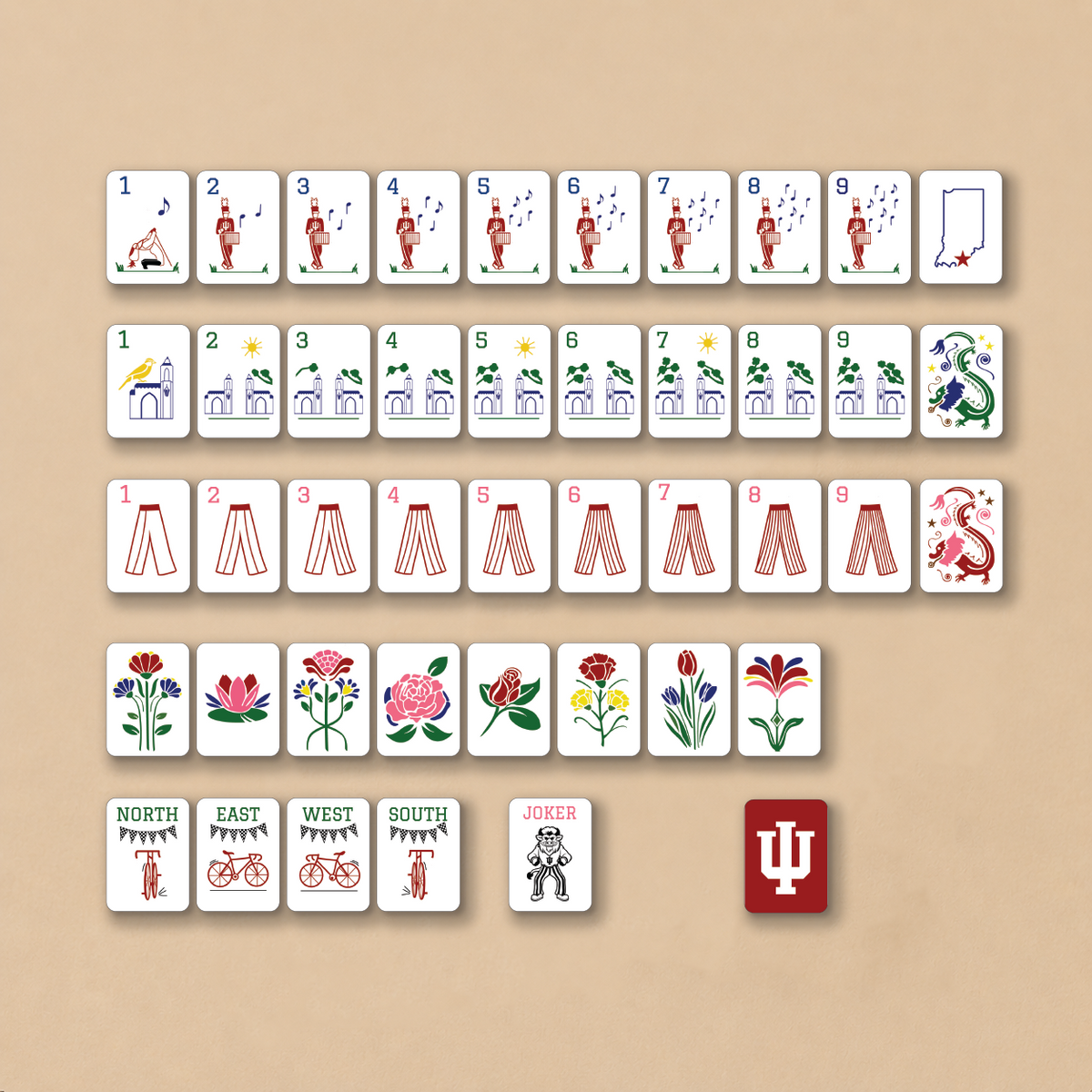Indiana University® Mahjong Bundle