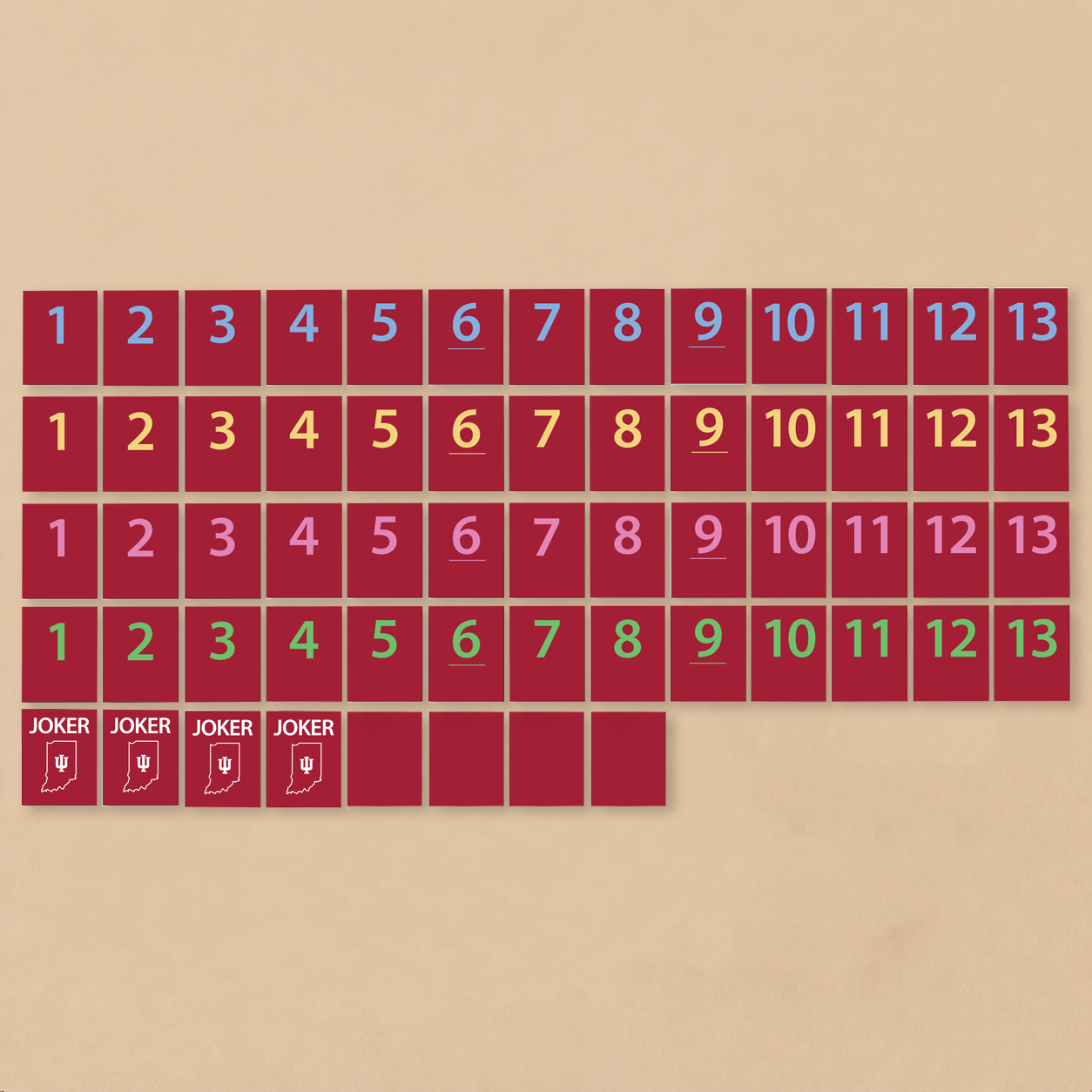 Indiana University® Collegiate Rummy Tile Game