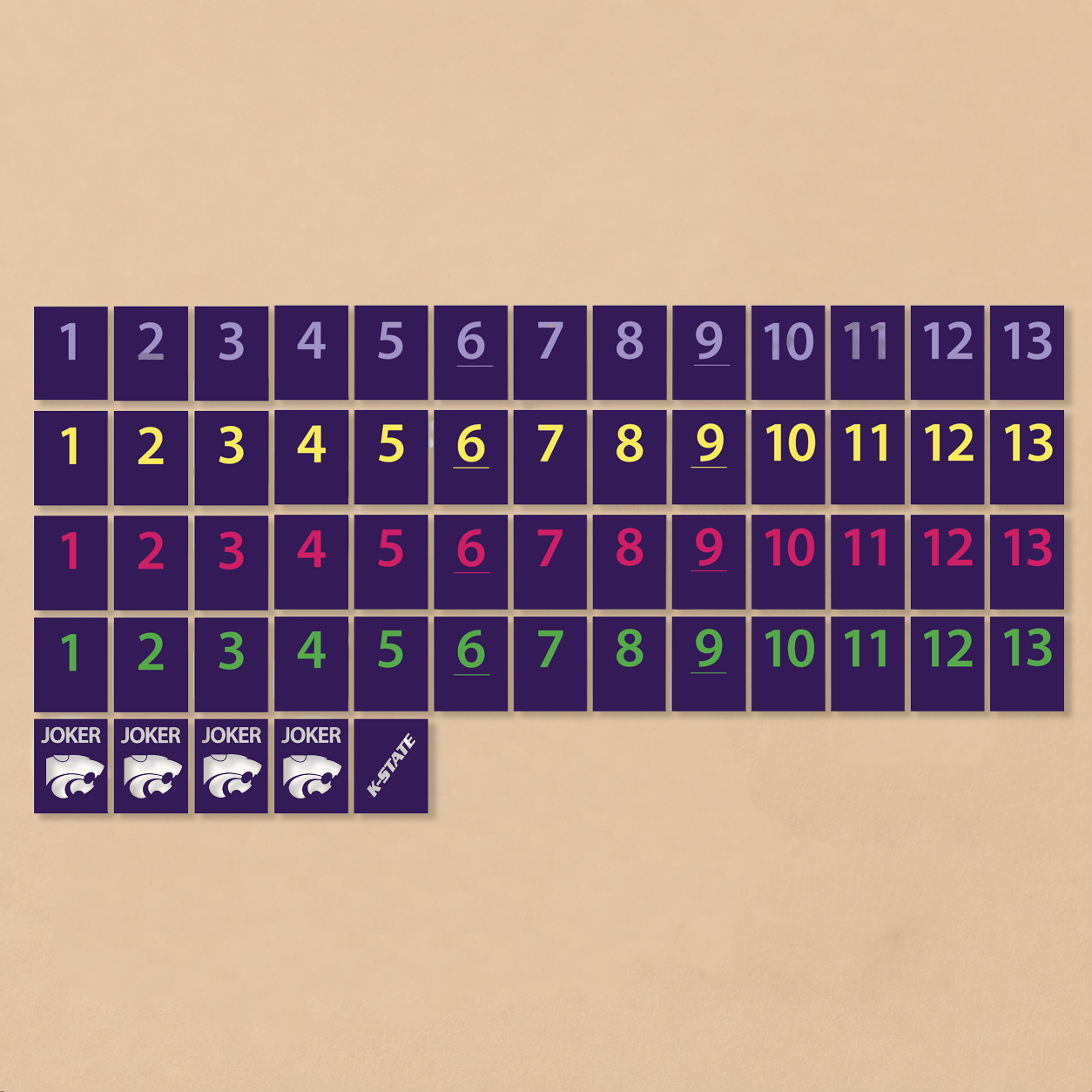 Kansas State® Collegiate Rummy Tile Game
