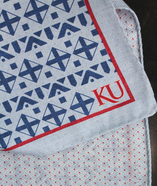 Kansas Men's Silk Pocket Square