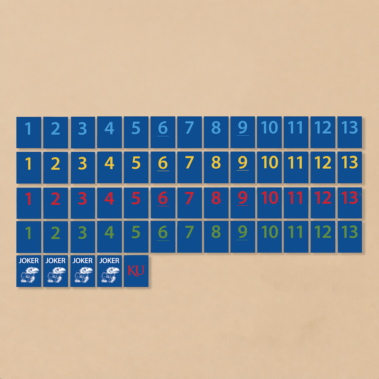 University of Kansas® Collegiate Rummy Tile Game