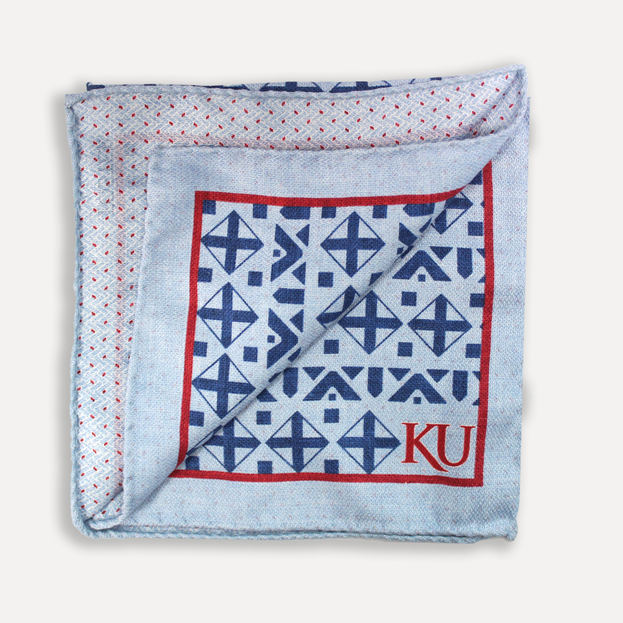 Kansas Men's Silk Pocket Square