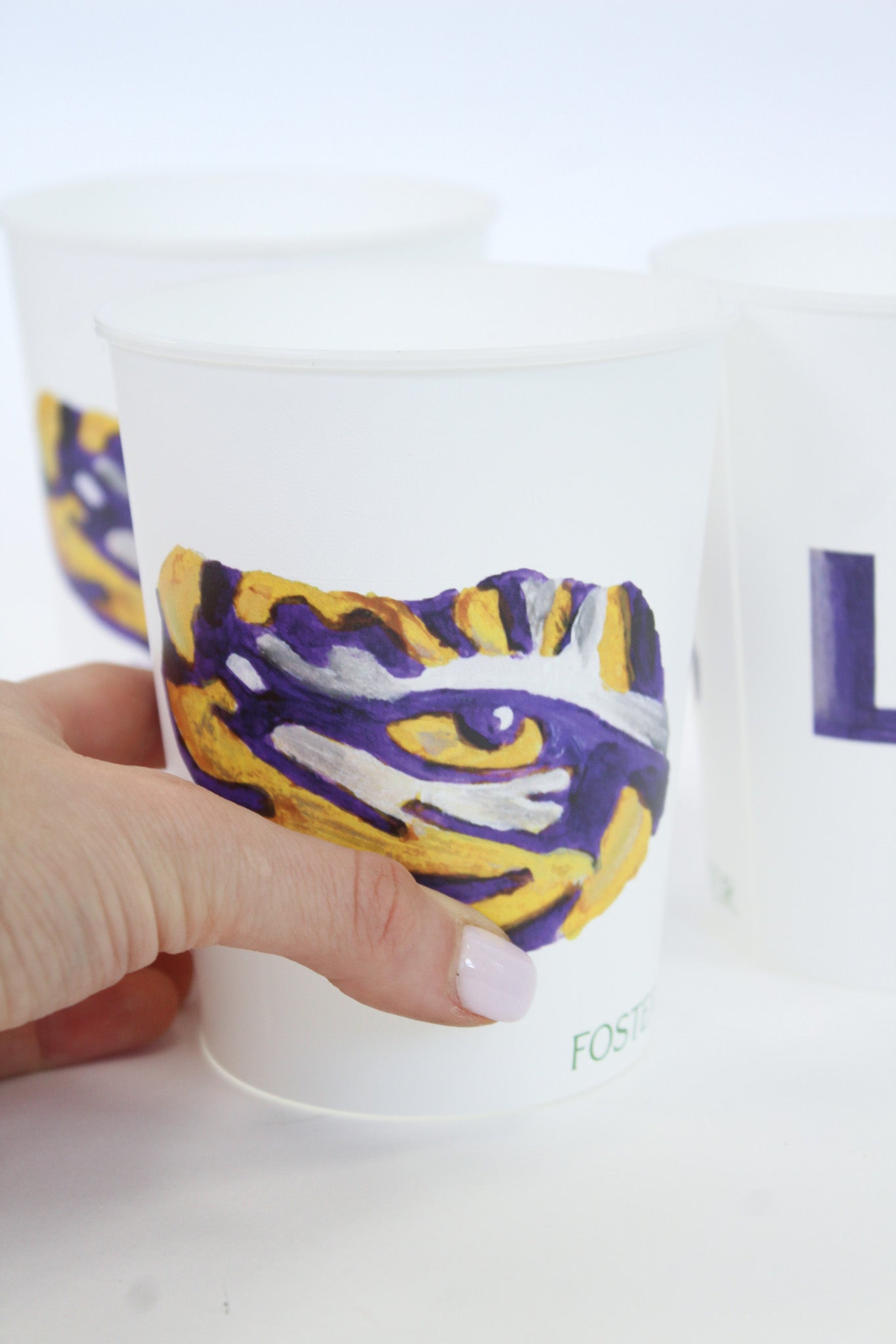 LSU Tigers Reusable Cup Set
