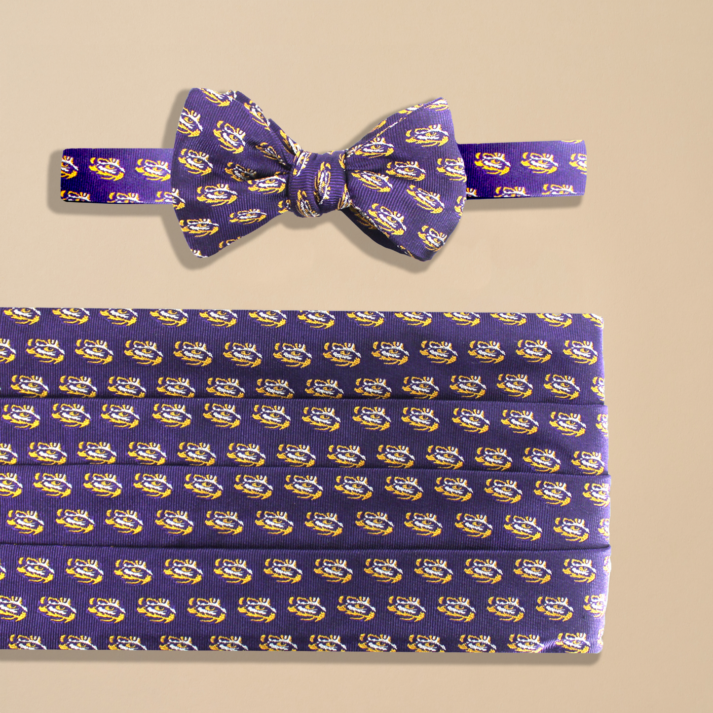LSU Tigers Cummerbund Set