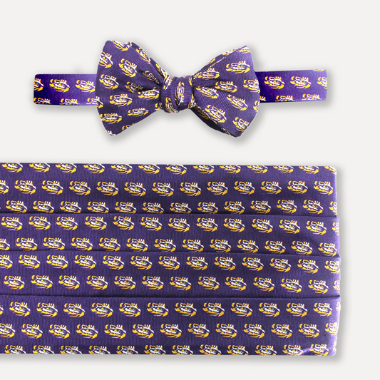 LSU Tigers Cummerbund Set