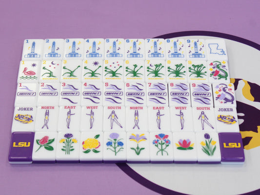 The Geaux Tigers Line Mahjong Tiles