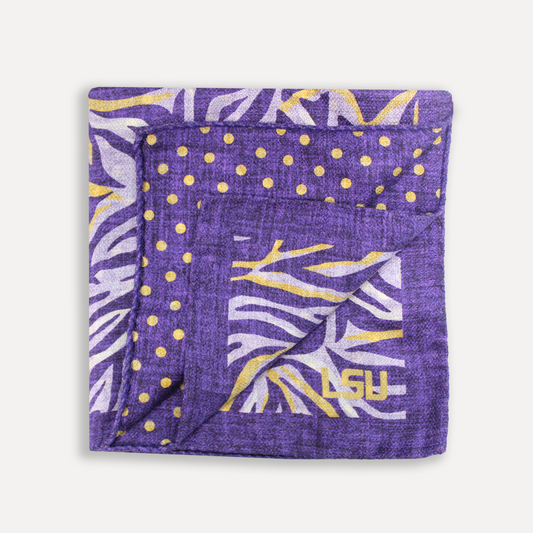 LSU Tigers Men's Silk Pocket Square
