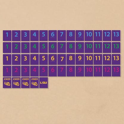 LSU® Collegiate Rummy Tile Game