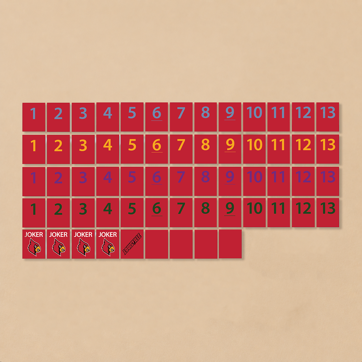 Louisville™ Collegiate Rummy Tile Game