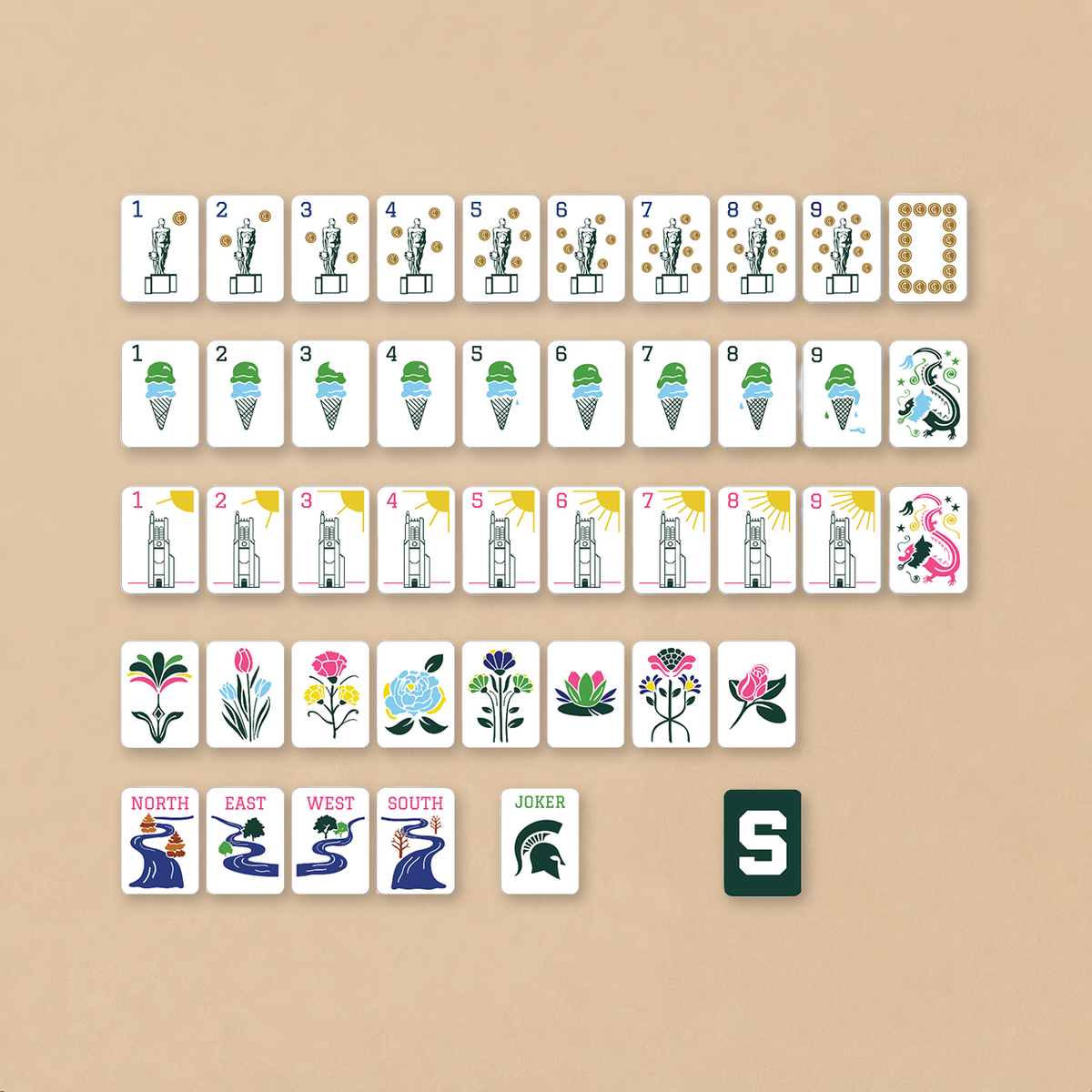 Michigan State® Mahjong Bundle