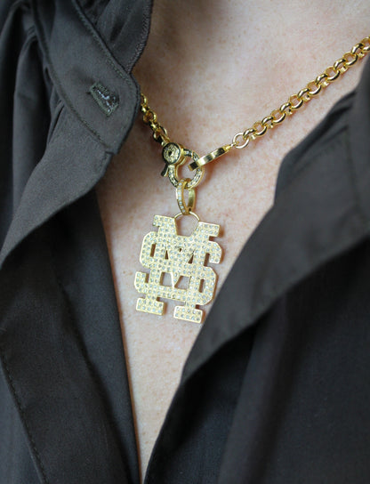 MS State Diamond Pendant