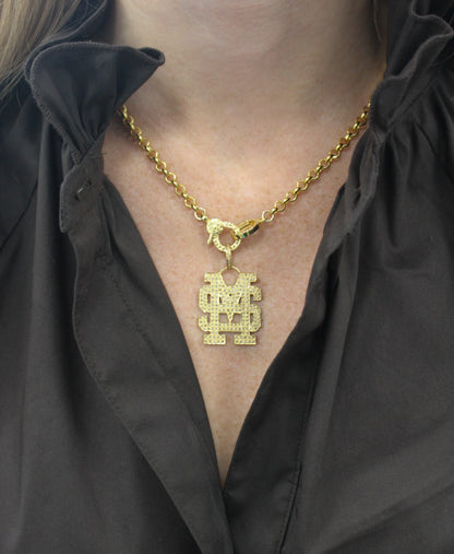 MS State Diamond Pendant