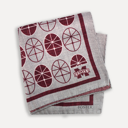 Mississippi State Men's Silk Pocket Square