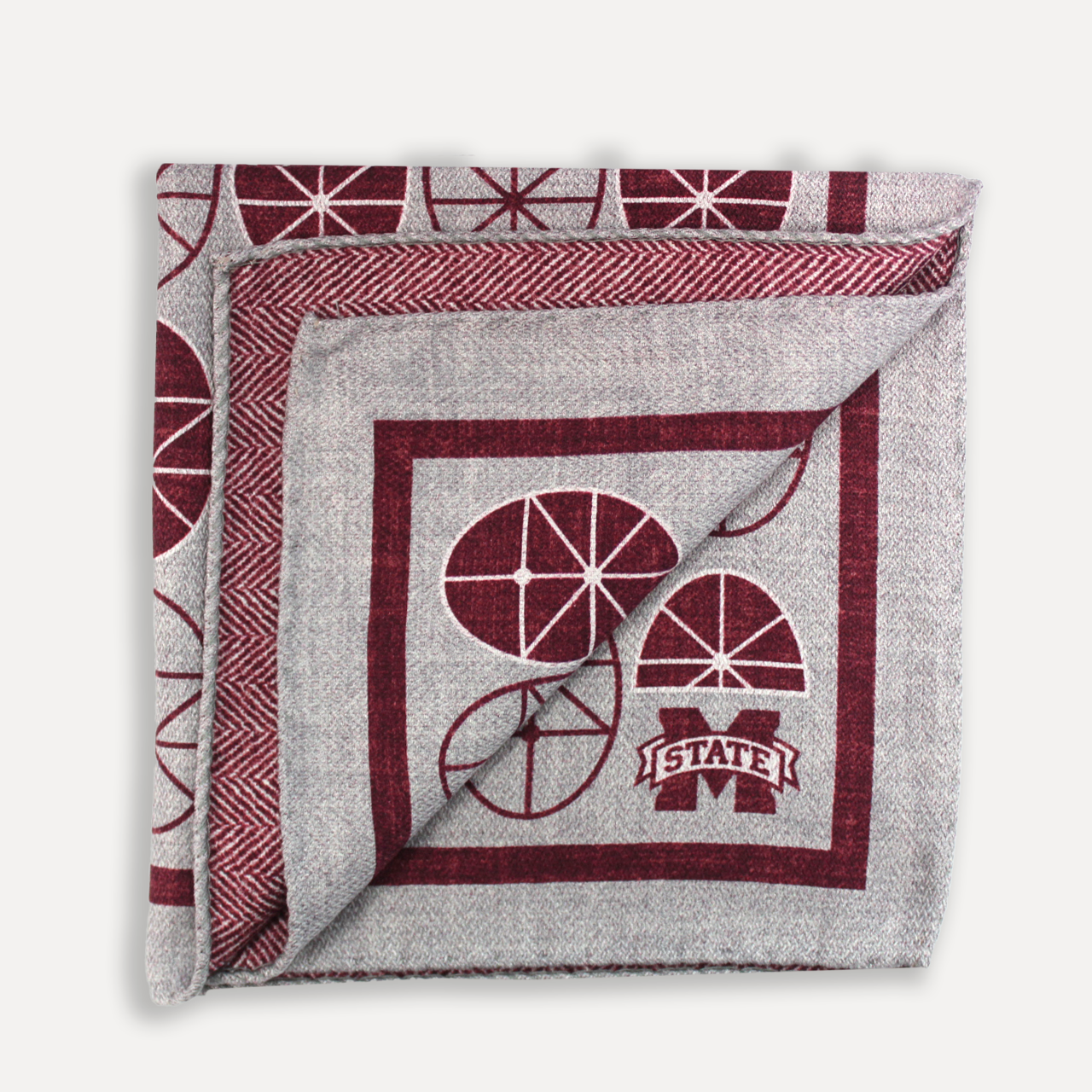 Mississippi State Men's Silk Pocket Square