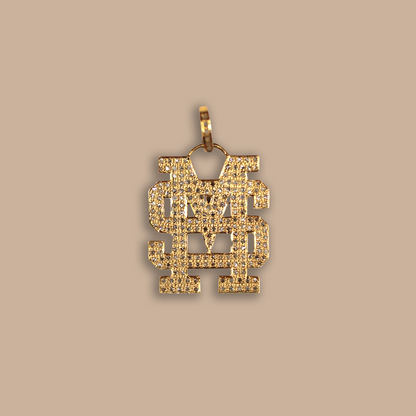MS State Diamond Pendant