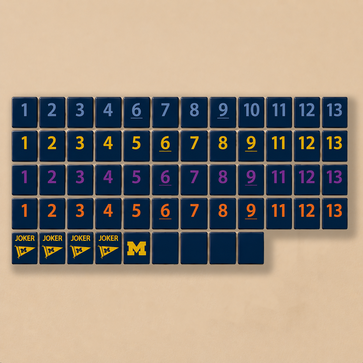 University of Michigan® Collegiate Rummy Tile Game