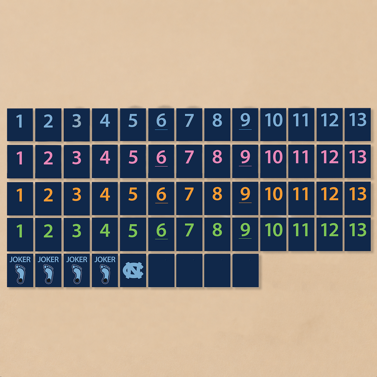 University of North Carolina® Collegiate Rummy Tile Game