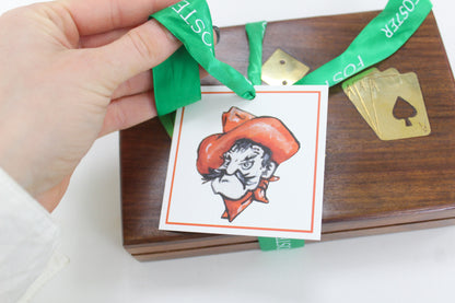 Oklahoma State OSU Pistol Pete gift tag set by FOSTER