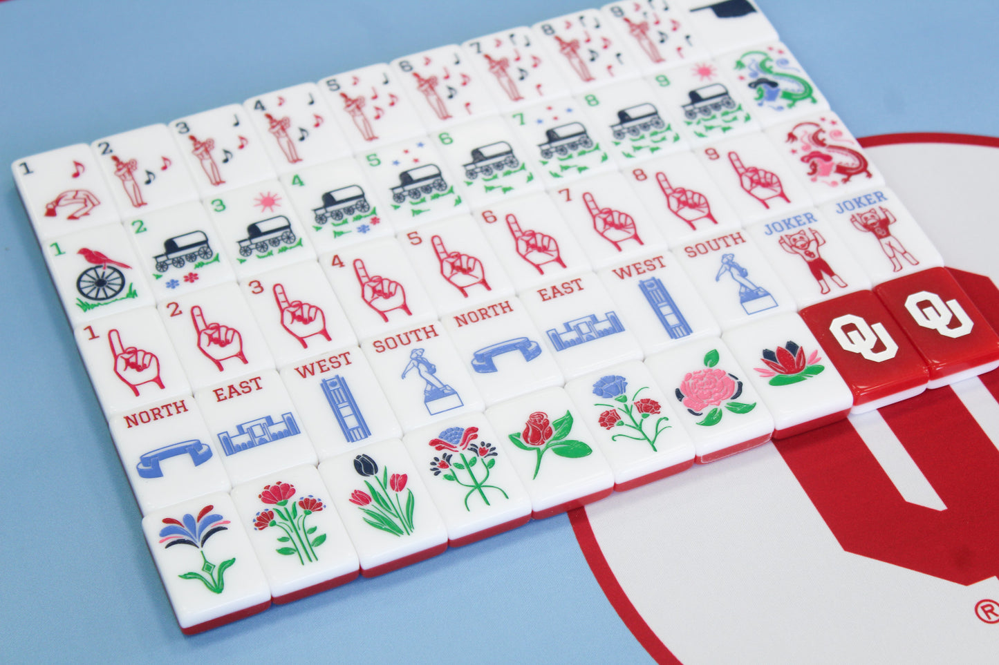 The Boomer Sooner Line Mahjong Tiles