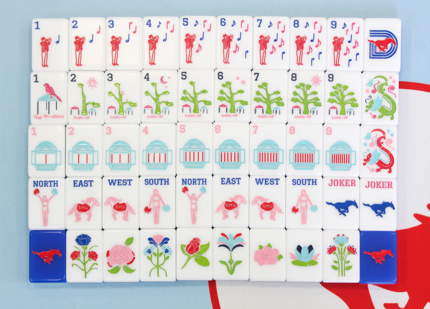 The Pony Up Line Mahjong Tiles