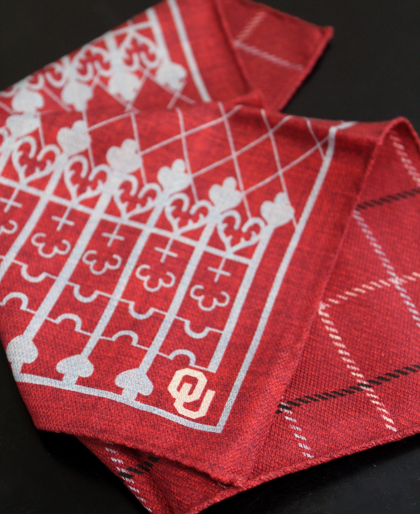 OU Men's Silk Pocket Square