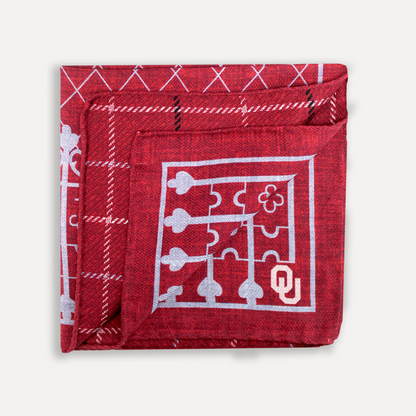 OU Men's Silk Pocket Square
