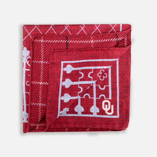 OU Men's Silk Pocket Square