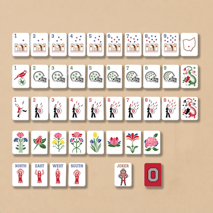 Ohio State Mahjong Tiles