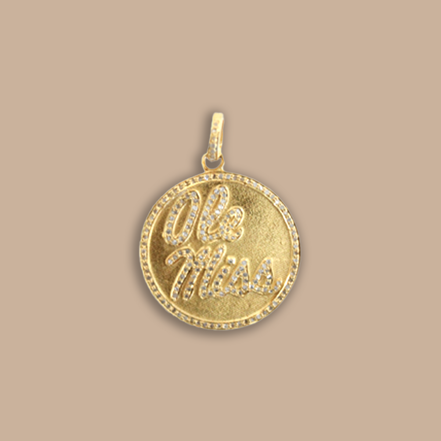 Ole Miss Diamond Pendant