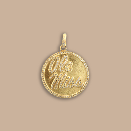 Ole Miss Diamond Pendant