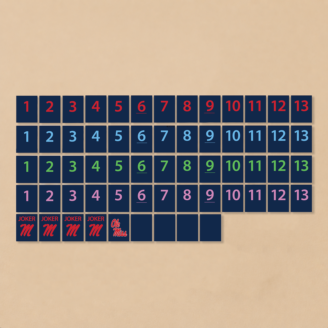 Ole Miss® Collegiate Rummy Tile Game
