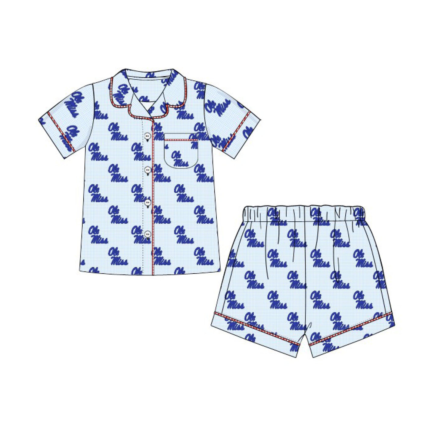Ole Miss Shorty Pajama