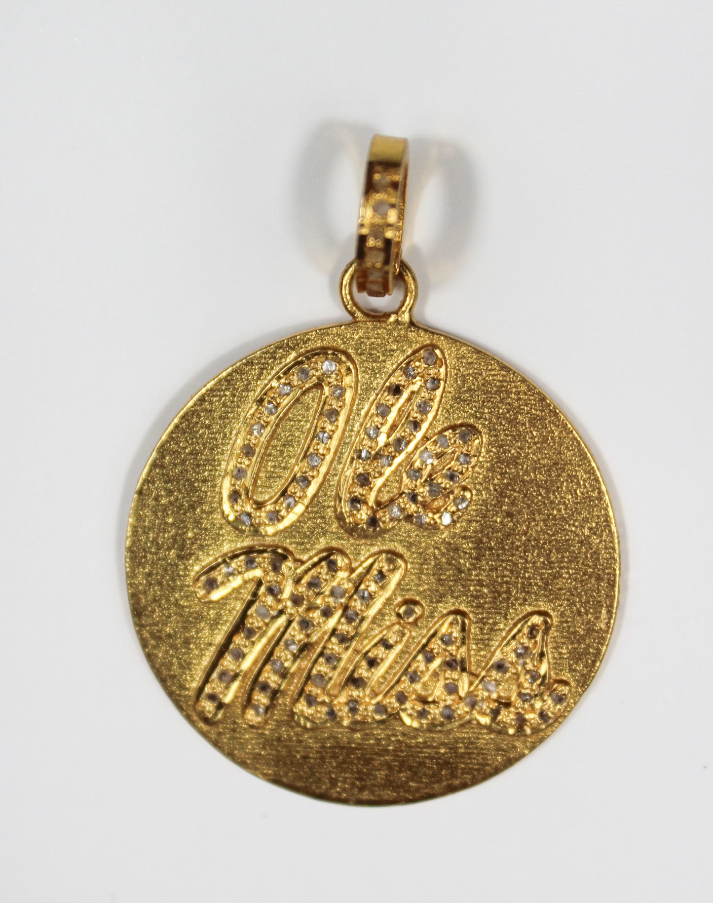 Ole Miss Diamond Pendant