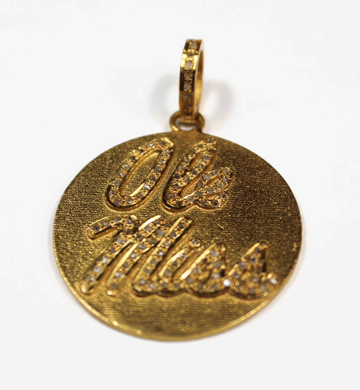 Ole Miss Diamond Pendant