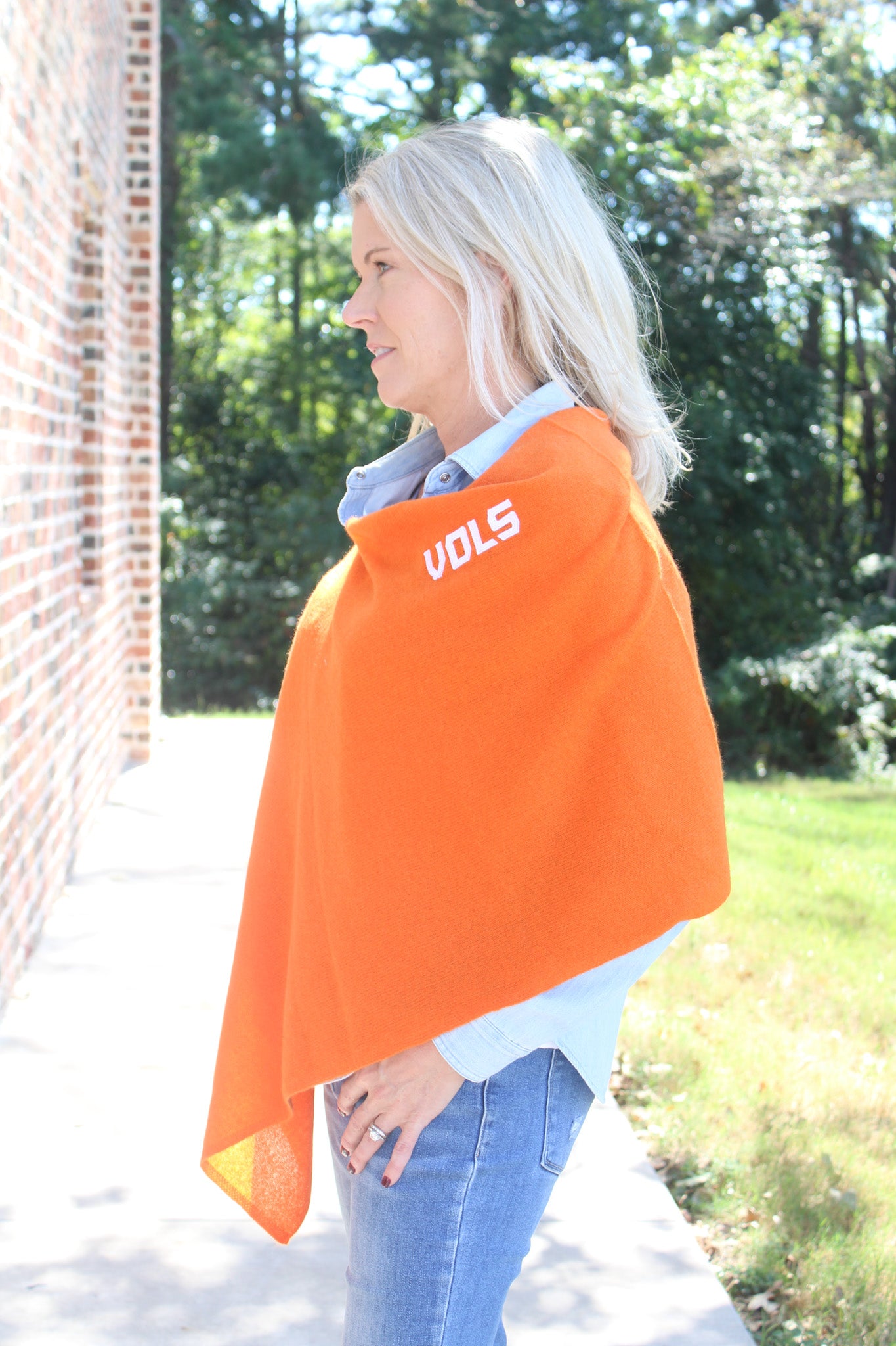 University Of Tennessee Collegiate Cashmere Poncho by FOSTER
