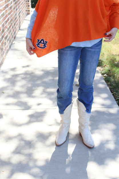 Auburn Tigers Collegiate Cashmere Poncho by FOSTER