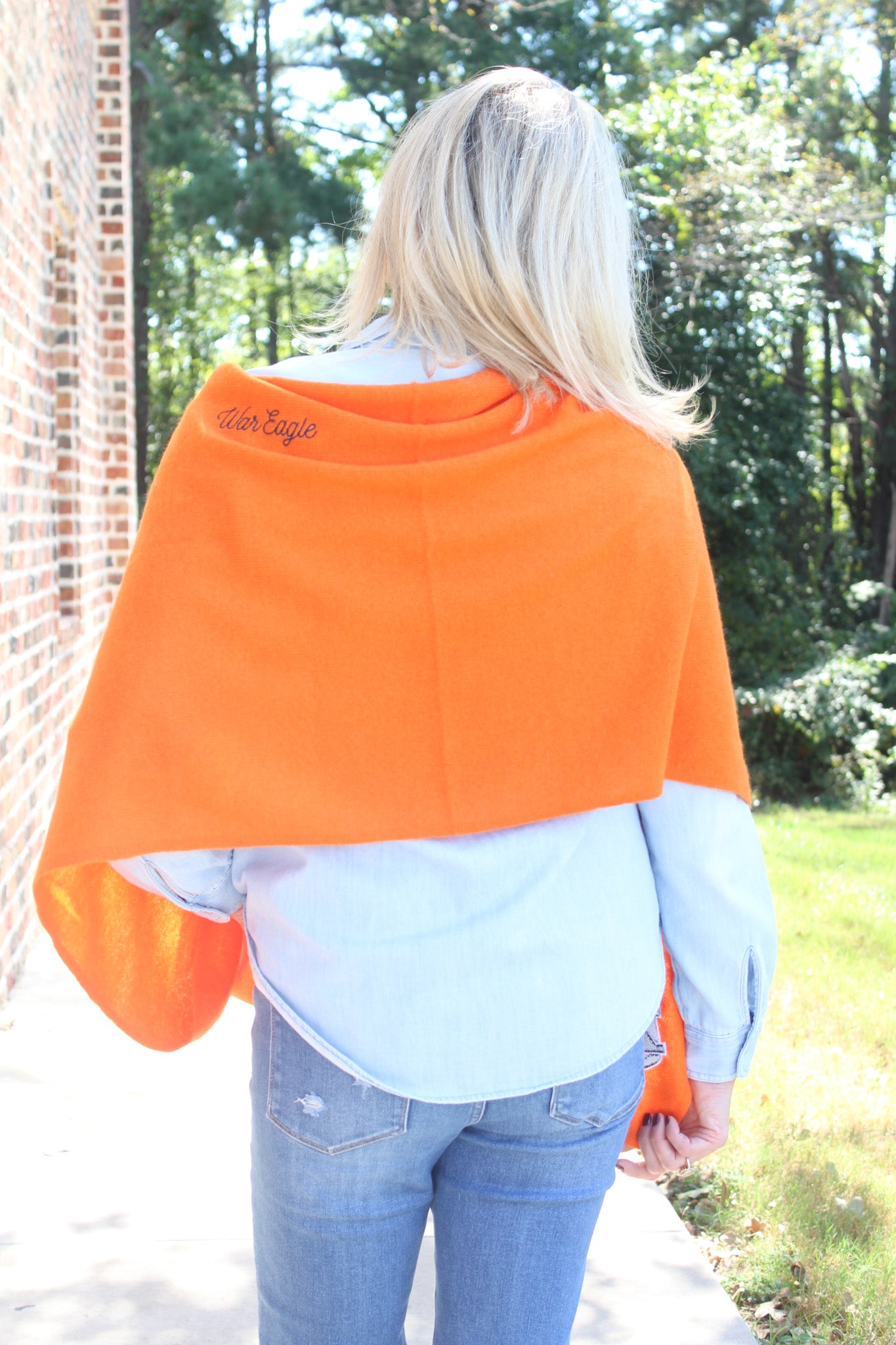 Auburn Tigers Collegiate Cashmere Poncho by FOSTER