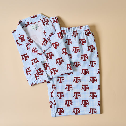 Texas A&M Blue Pajama Pant Set