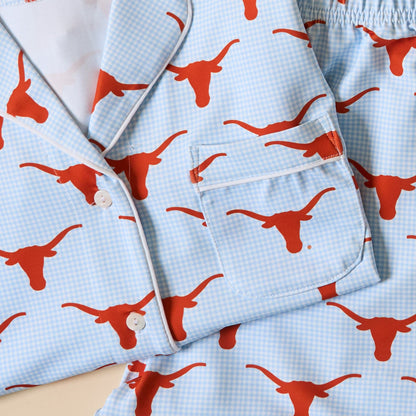 Blue Texas Longhorns Shorty Pajama