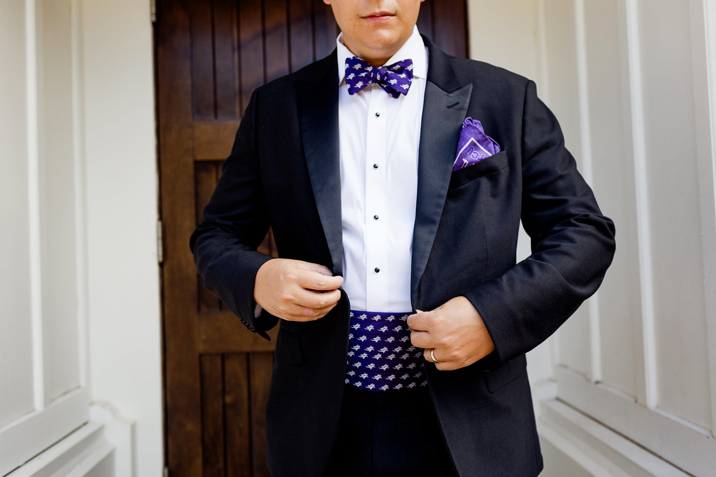 TCU Horned Frogs Silk Cummerbund Set