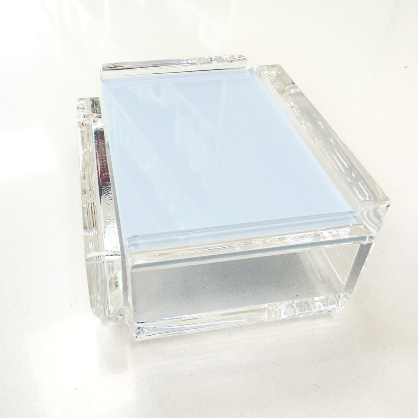Powder Blue Acrylic Single Deck Card Case